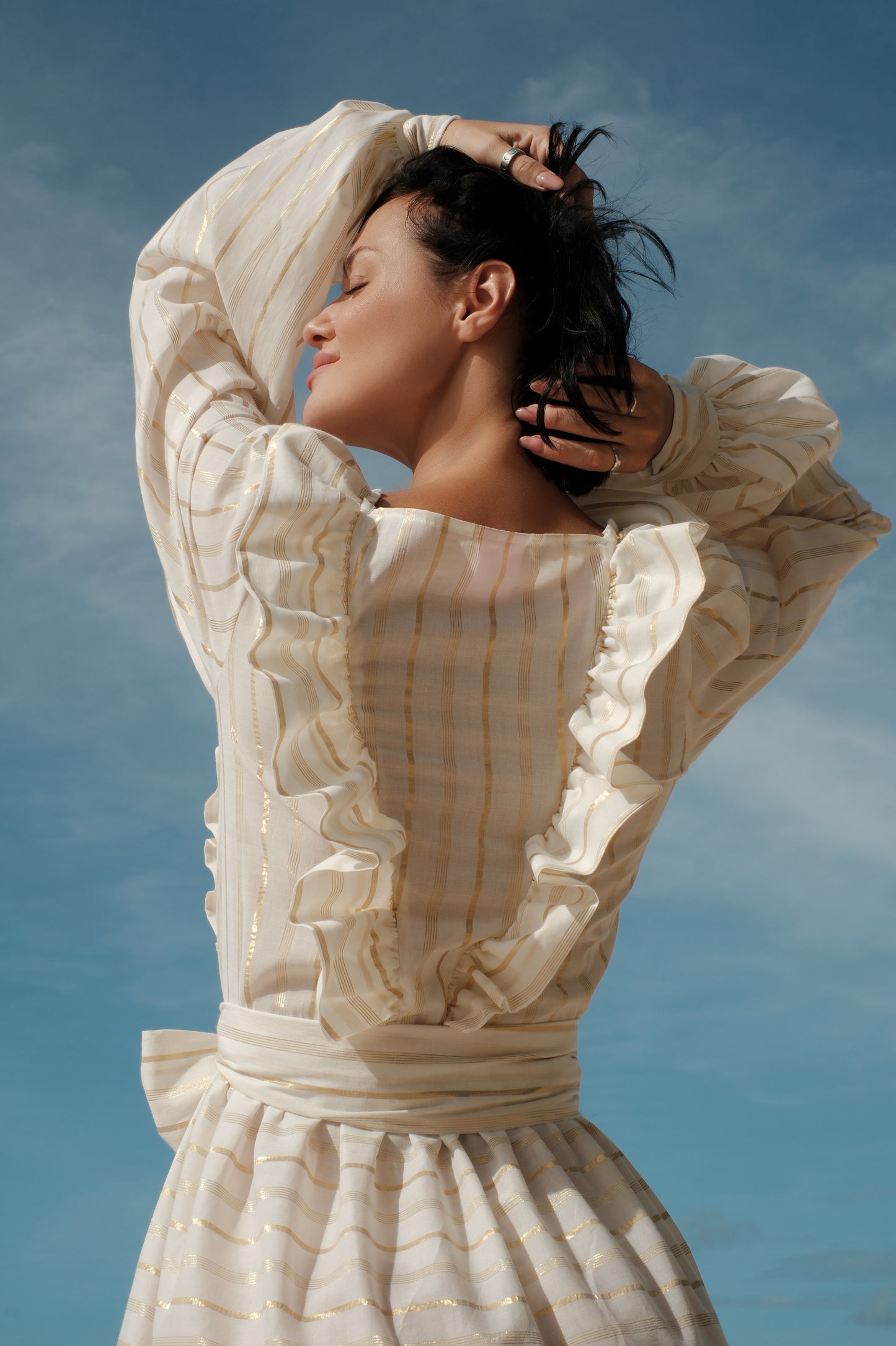 Šaty Goldie dlouhé