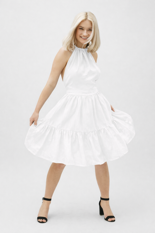 Lněné šaty Alex - předobjednávka