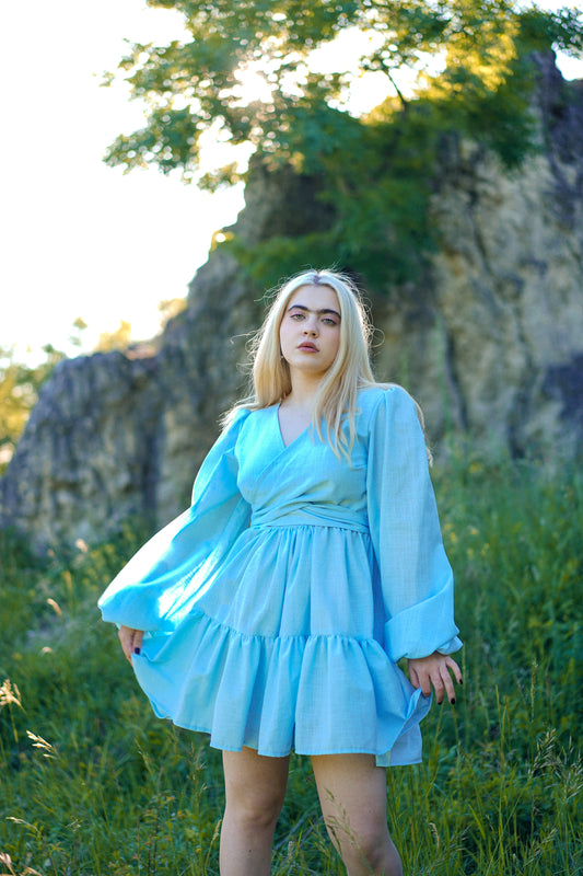 Lněné šaty Sabina - předobjednávka