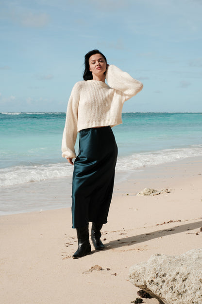 Mohérový svetr crop