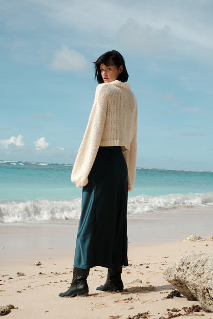 Mohérový svetr crop