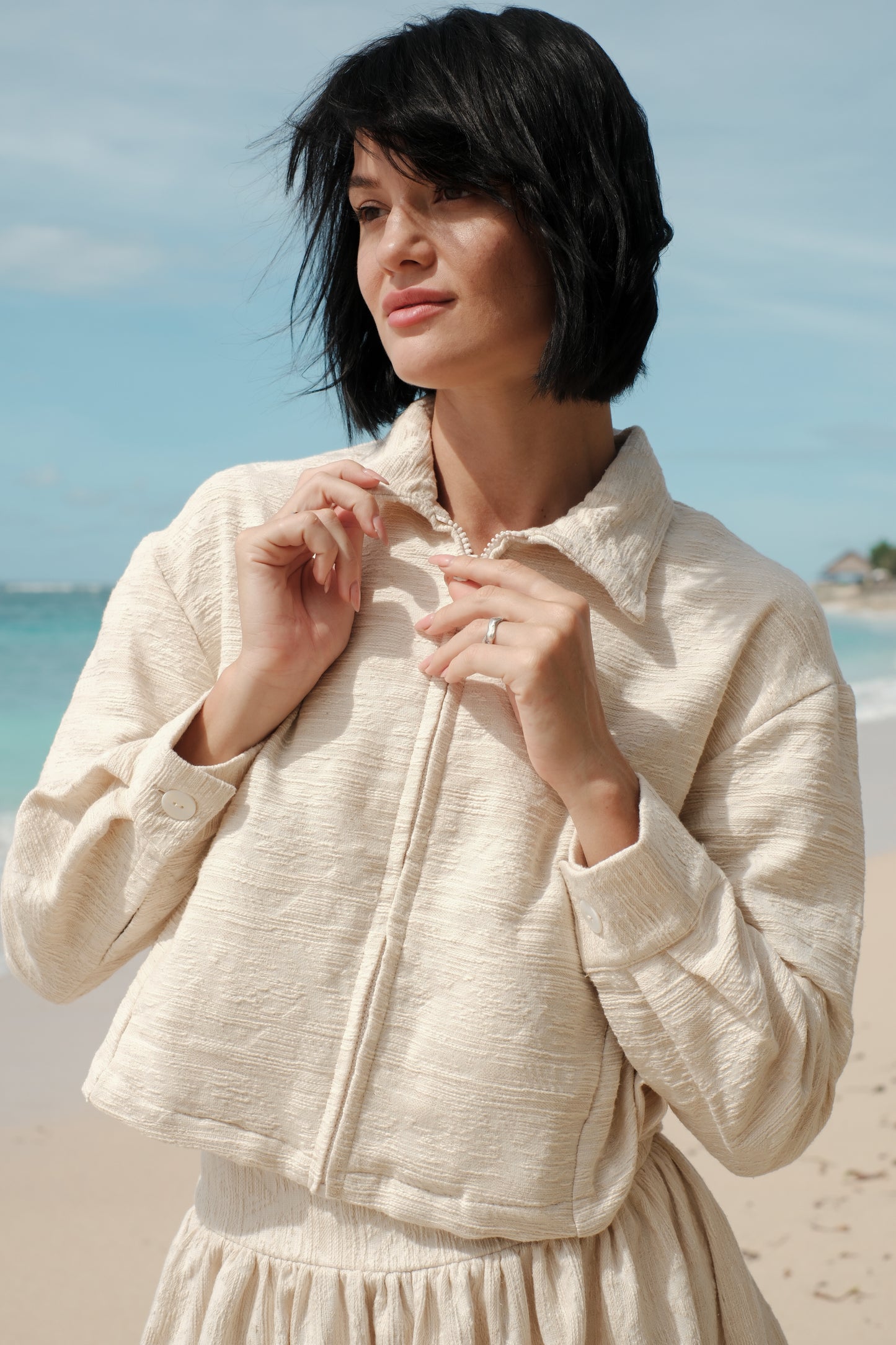 Žakárová bundička