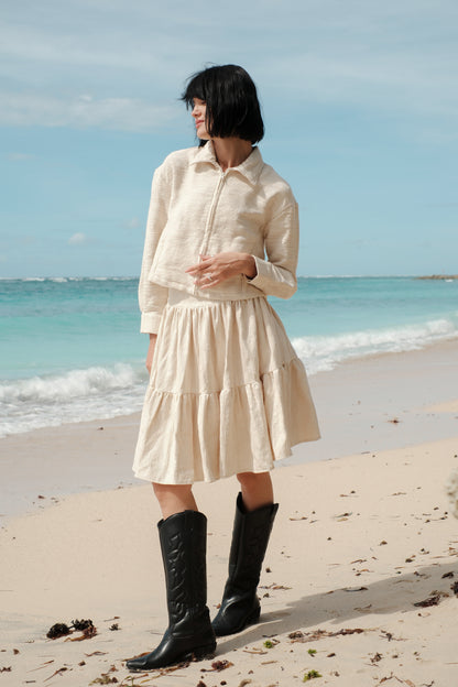 Žakárová řasená sukně