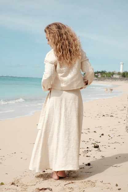 Žakárová sukně dlouhá