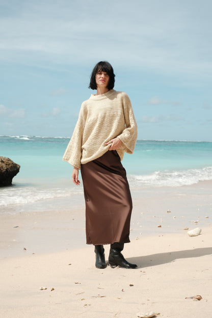 Svetr z přírodní příze béžový