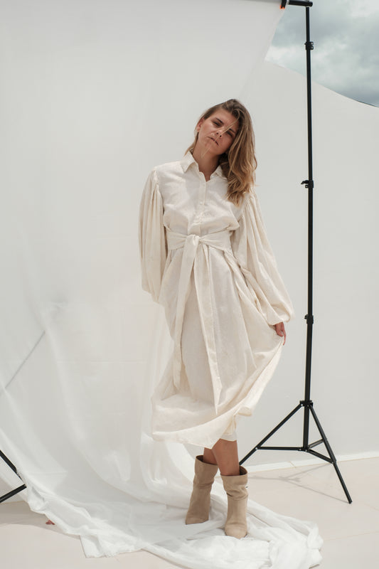 Žakárové šaty do áčka