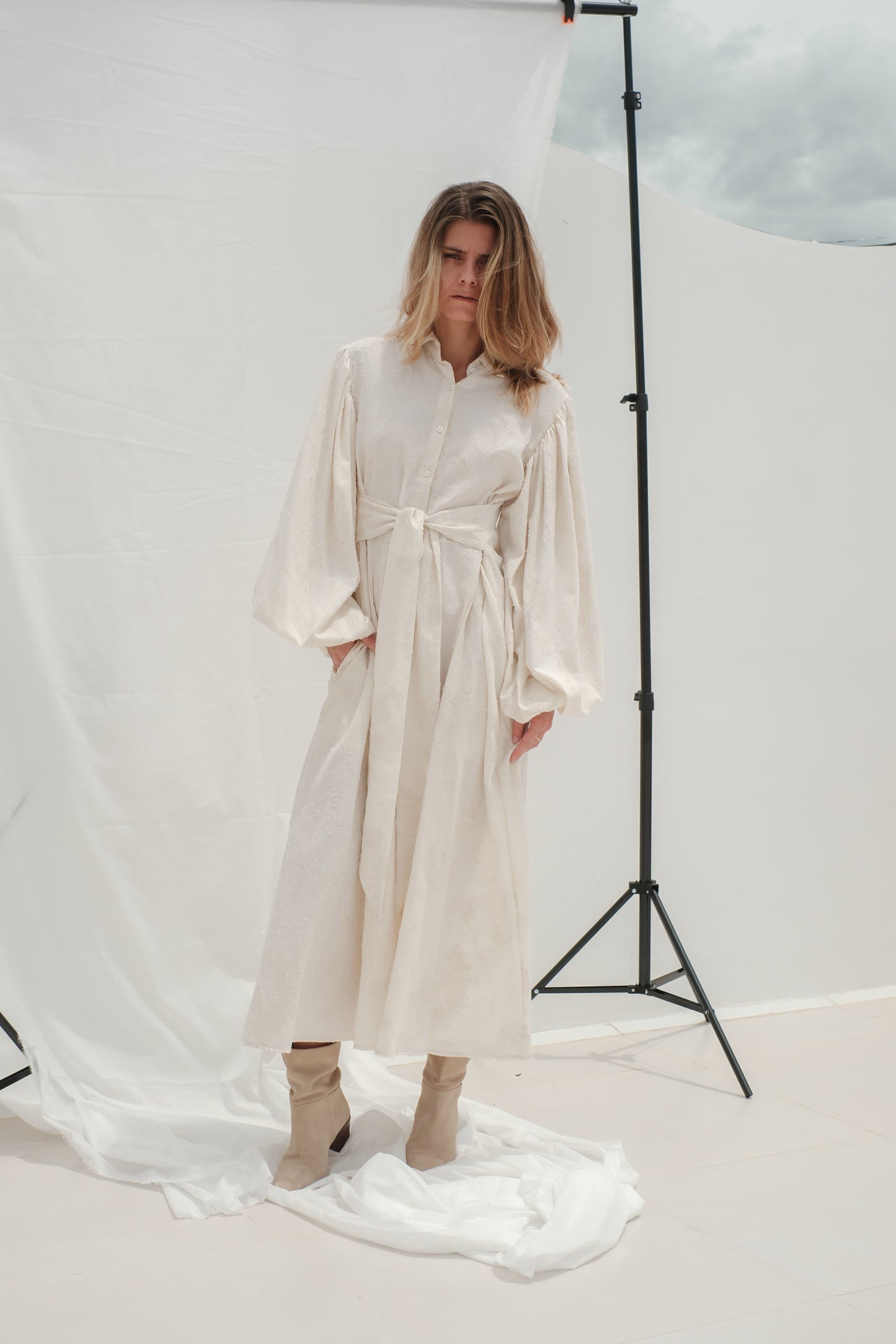 Žakárové šaty do áčka