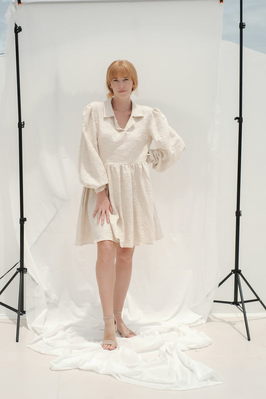 Žakárové šaty košilové