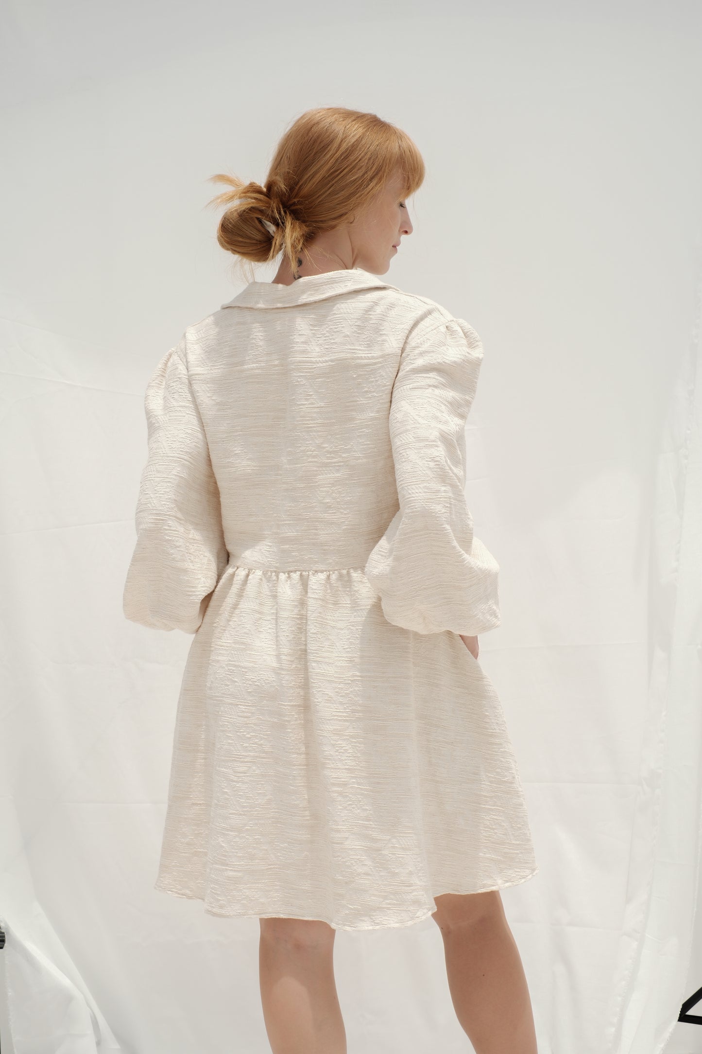 Žakárové šaty košilové