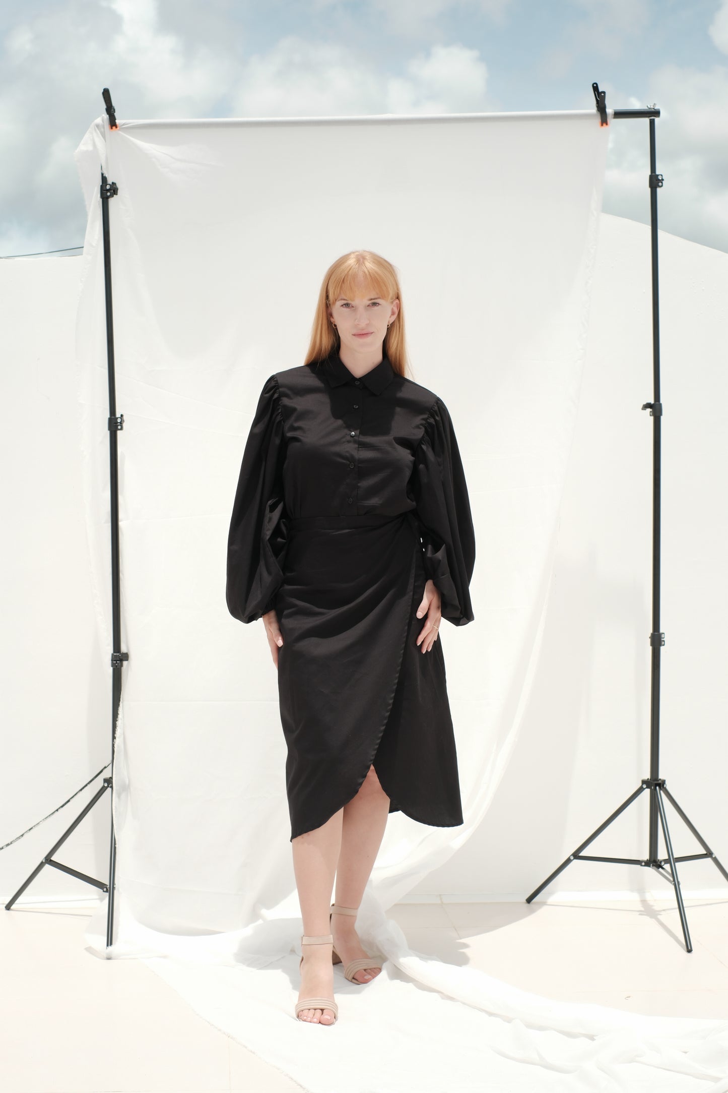 Zavinovací bavlněná sukně